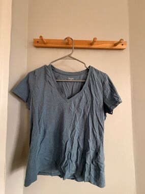 Madewell Washed Blue V-Neck